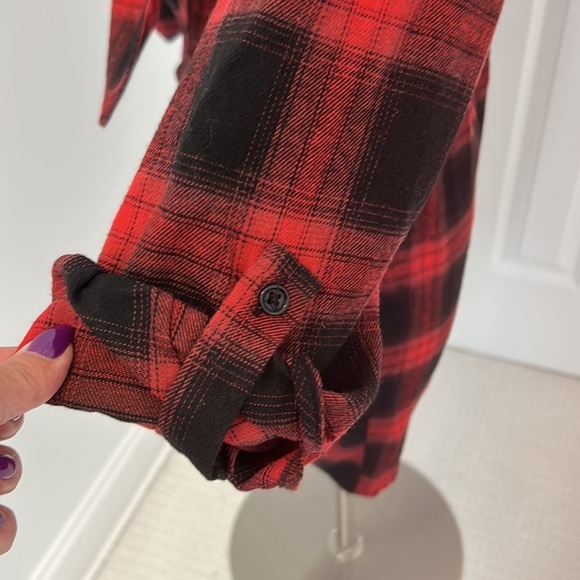 Likely Scottie Dress Red Black Plaid Flannel - Picture 11 of 13